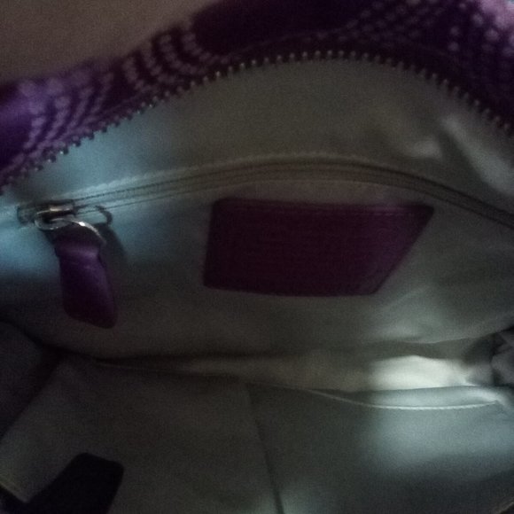 Coach dotted c art handbag and loungefly pumpkin wallet - Picture 3 of 3